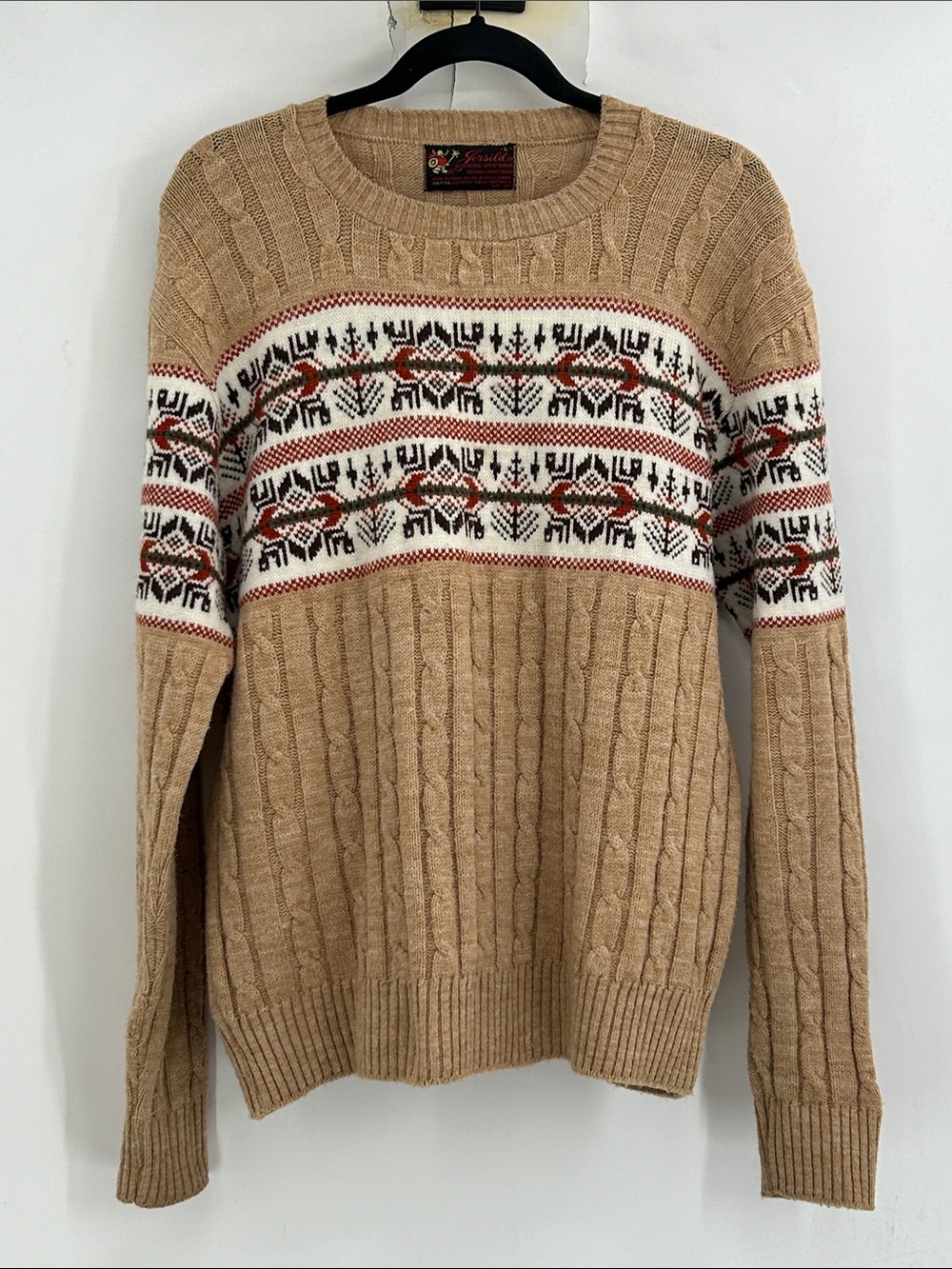 Jersild Fair Isle Sweater Vintage Size Large